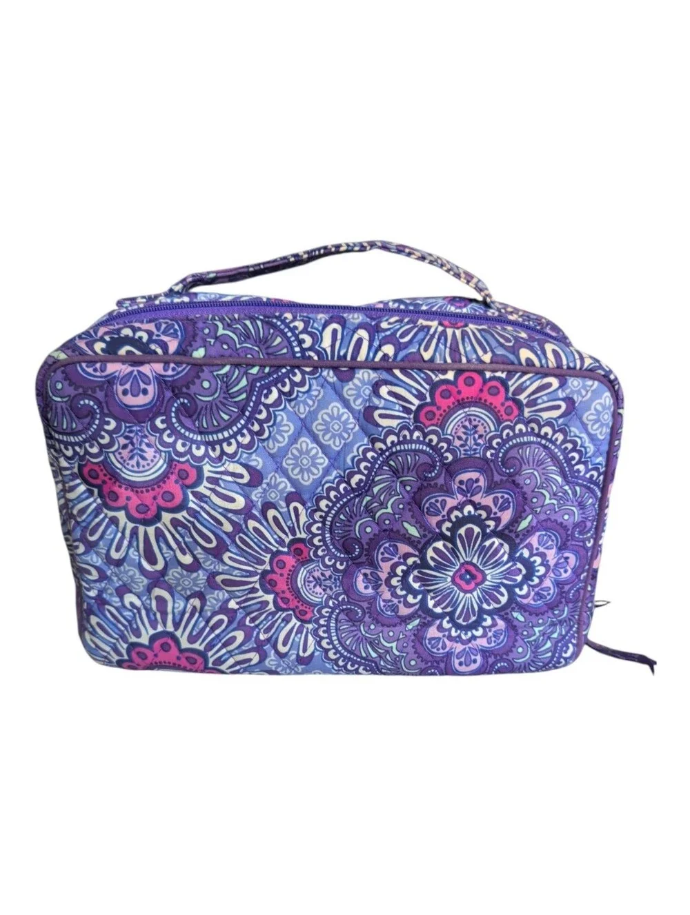 Vera Bradley 2016 RETIRED Lilac Tapestry Cosmetic Bag